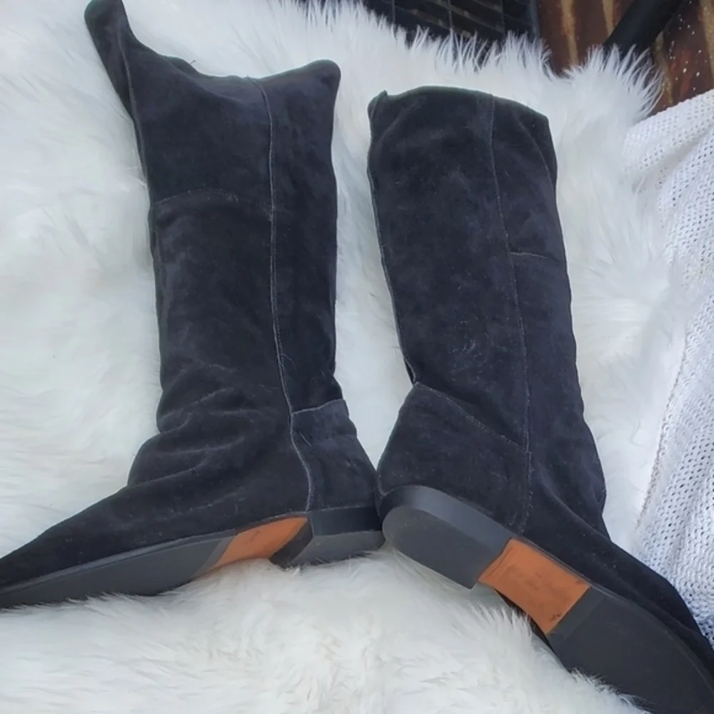 Vintage Suede Slouch Boots 8.5‎